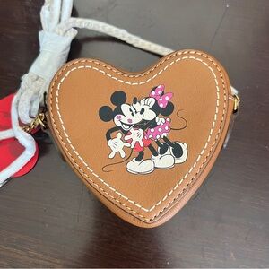 Disney Fossil Heart-Shaped Crossbody Coin Purse